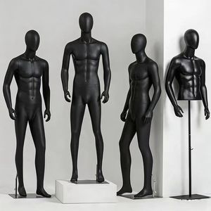Toptan Özel Moda Fiberglas Yarım Gövdeli Erkek Manken Yüksek Kaliteli Ayarlanabilir Gerçekçi Giysi Sergileme İçin - Product Image 2