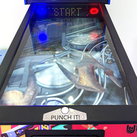Flipper virtuel classique Godzilla à 3 écrans, machine de flipper numérique électronique à monnayeur, en métal et plastique