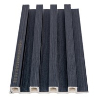 Panneau mural PVC multi-styles, panneau mural rainuré WPC pour intérieur, revêtement composite bois-plastique pour la décoration