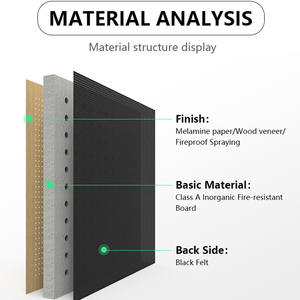 <span class=keywords><strong>Panneau</strong></span> acoustique décoratif en céramique et <span class=keywords><strong>bois</strong></span>, insonorisant, imperméable, en fibre de <span class=keywords><strong>bois</strong></span>, pour auditorium et salle de sport - Product Image 5