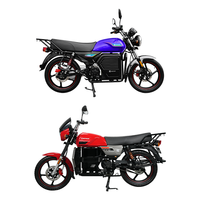 Moto électrique sportive 72V 2500W, vitesse maximale 80 km/h, homologuée pour la route, pour adultes