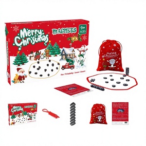 Jeu d'échecs magnétique noir de Noël, jouet éducatif, nouveau jeu d'échecs magnétique, entraînement à la pensée logique - Product Image 1