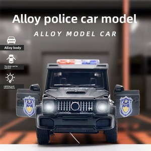 1/36 alliage Police SUV modèle avec son léger réaliste moulé sous pression jouet voiture pour enfants jeu interactif cadeau pour garçons ou filles - Product Image 3