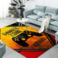 DaiRui Gamer Tapis Garçon Enfant Adolescent Nursery Controller Tapis, Funny 3D Printed Carpet Gaming Floor Mat