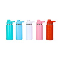 Botol Minum Stainless Steel 304 Anti Karat Kapasitas Besar, Tumbler Vakum Terisolasi Portabel untuk Olahraga Bersepeda Luar Ruangan 6-12
