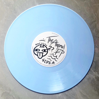 10 "disques vinyles de couleur bleue opaque musique disque vinyle accepter le pressage de logo personnalisé