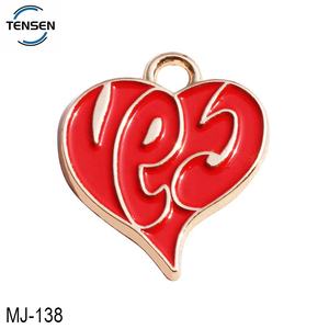 Mode bricolage <span class=keywords><strong>collier</strong></span> glisser breloques blancs en gros multicolore Laser logo rond pendentif accessoire - Product Image 5