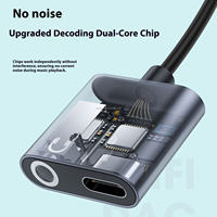 Kabel Adaptor 2-in-1 Tipe-C 3.5mm dengan Hub USB C untuk Pengisian Cepat dan Jack Audio Earphone pada Ponsel Baru