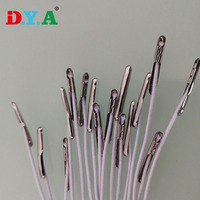 Cordon élastique rond coloré à haute élasticité de 1,5 mm, 2 mm, 2,5 mm, 3 mm, personnalisé en usine, avec extrémités à clip métallique
