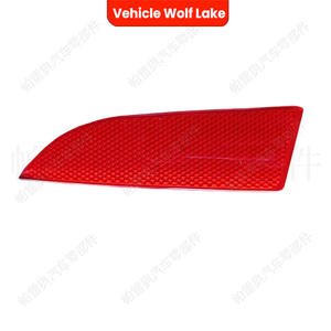 Réflecteur de pare-chocs arrière pour véhicule Wolf Lake, pour BMW X3 E83 2007-2011, forme de ménisque, rouge, côté gauche et droit - Product Image 1