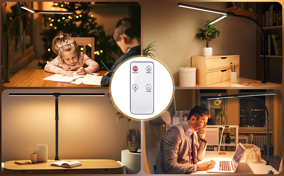 Modern Led Desk Lamp for Home Office Dormitory Aluminum Body Clip