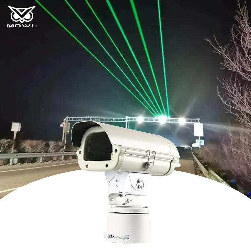 Lumière laser de tête mobile verte de ciel d'autoroute de route de point de repère imperméable IP65 extérieur