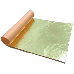 14x14cm厘米书籍仿金箔纸，用于金属工艺家具，框架，玻璃家居装饰金箔纸