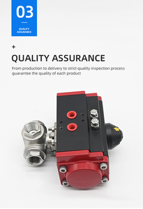 JTAIV - Válvula de Bola Neumática de Acero Inoxidable Más Vendida, Personalizable OEM, con Sellado de PTFE - Product Image 6