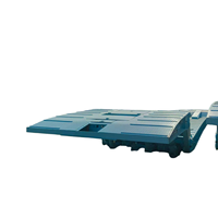 Fabrication professionnelle, marque Huajin, origine Chine, semi-remorque à plateau plat pour conteneurs de 40 pieds, 3 essieux, charge lourde, pour le transport de marchandises en vrac