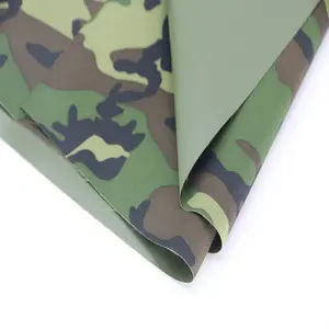 Camuflaje Oxford Cordura tela poliéster 600D TPU antiestático Blackout recubierto para bolsas tiendas de campaña tapicería de coche abrigos