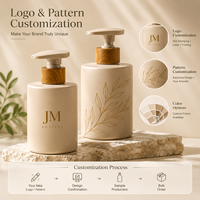 Bouteille vide en PET mat avec logo personnalisé, 450 ml, 500 ml, bouteille de lotion en PET avec col, bouteille pour lavage des mains, shampoing, cosmétiques, impression sur écran