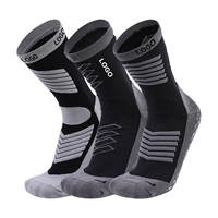 Meilleure vente Cushion Grip Sports Sock Custom Made Crew Athletic Football Soccer Grip Socks