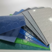 1000mm*1000mm Feuerfeste Münzstrukturierte Gummi-Bodenfliese/-Matte für Rampenbereich, Werkstatt, Flur