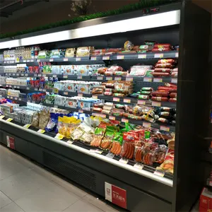 C-Store aufrecht vertikal Plug-in Gemüse Obst Milch Käse täglich gekühlte Vitrine Display Gefrier schrank