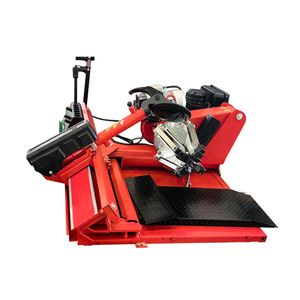 Elevador de Autos de Dos Postes Rojo con Cambiador de Neumáticos para Mantenimiento y Reparación de Vehículos - Product Image 3