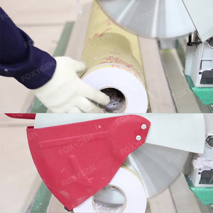 Foxygen PVC Cuộn Cắt rạch Máy cuộn vật liệu bán tự động Máy Tước vải tấm CuộN Máy cắt - Product Image 3