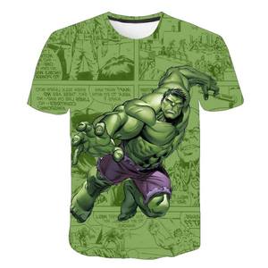 Camiseta Hulk de Manga Corta con Cuello Redondo, Impresa en 3D, Transpirable, para Niños y Adultos, Unisex, de Poliéster, para Uso Promocional - Product Image 1
