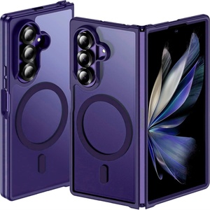 New Trend Phone Case for Samsung Galaxy Z Fold 7 Magnetic <b>Wireless</b> Charging Cases Translucent Back Cover with Magnet - Product Image 4