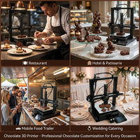 Impresora 3D de Chocolate Multicolor FDM con Inyección de Tinta, Nivelación Automática, Base Calefactada, para Alimentos, Nueva, para Restaurantes, Servicios de Catering, Pequeñas Empresas 1