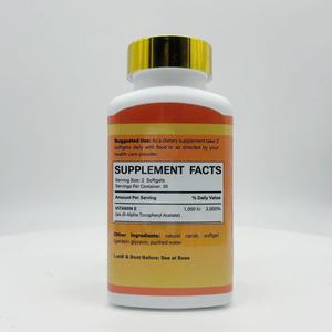 Cápsulas Blandas de Vitamina E Natural 1000UI, Certificación ISO, <span class=keywords><strong>100</strong></span> Cápsulas/Botella, Belleza para Adultos, 2 Cápsulas Blandas Diarias, Antioxidante - Product Image 4