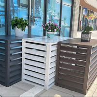 Cache-climatiseur mural extérieur en aluminium sur mesure pour unité extérieure