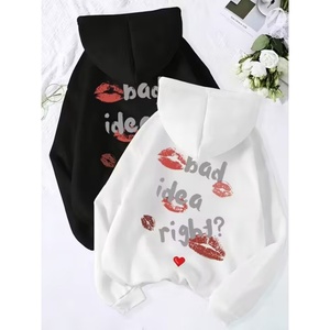 เสื้อฮู้ดดี้สตรีทแวร์ลายพิมพ์ดีไซน์เองสำหรับฤดูใบไม้ร่วงและฤดูหนาว สไตล์ Y2K ผลิตจากวัสดุรักษ์โลก เนื้อผ้าหนา พิมพ์โลโก้ด้านหน้า - Product Image 5