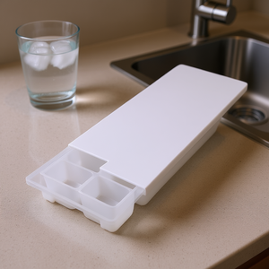 Máquina para hacer cubitos de hielo, paquete de 12, para uso doméstico, con bandeja transparente y tapa - Product Image 3