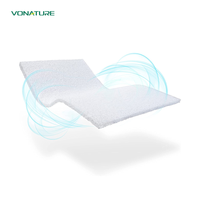 Matelas hybrides médicaux POE 4D Air Fibre - Structure 4D de haute qualité, 100% respirant, housse amovible lavable, personnalisable pour hôtel