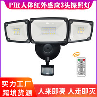Lampu Sorot Gudang Lintas Batas 2026, Lampu Garasi 3 Kepala, Lampu Sorot AC, Sensor Inframerah Tubuh Manusia