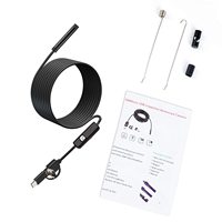 Caméra d'inspection endoscopique Inskam industrielle haute résolution 480P 5,5 mm 1 m câble rigide 6 LED lumière 3 en 1 USB pour Android et PC