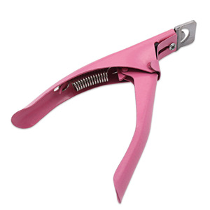 Stainless Steel Nail Clipper Flat Mouth Pink For Finger Use Bulk OEM - Product Image 1