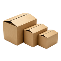 Boîte en carton ondulé 3 plis pour emballage, carton d'emballage de type B, boîte postale légère, résistante aux déchirures, pour envoi postal CE