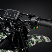 Moto électrique tout-terrain 3000W avec moteur sans balais, pneus avant 17'' et arrière 14'', moto de course électrique