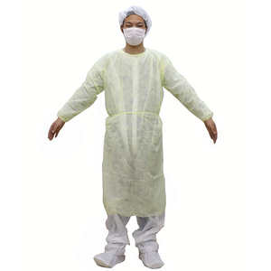 Médical <span class=keywords><strong>Jetable</strong></span> Jaune <span class=keywords><strong>Laboratoire</strong></span> <span class=keywords><strong>Blouse</strong></span> Chirurgicale en Vente - Product Image 1