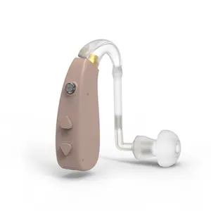 Nuovo apparecchio acustico beige mini apparecchio acustico ricaricabile