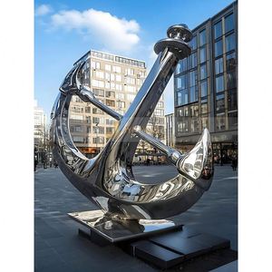 Escultura de Acero Inoxidable Estilo Art Deco M91, Impermeable, Duradera, Multifuncional, Decoración de Arte para Jardín Exterior, para Pasillo - Product Image 2