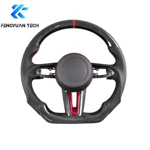 <span class=keywords><strong>Volant</strong></span> en cuir et fibre de carbone personnalisé chauffant à LED Forgiato pour Mazda 3 6 Cx30 Cx3 2019 2020 <span class=keywords><strong>2021</strong></span> 2022 2023 2024 2025 2026 - Product Image 4