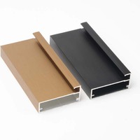 Porte en verre de type G Cadre en aluminium antirouille en verre trempé de 5mm pour porte d'armoire de cuisine