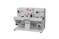 Découpeuse numérique à alimentation par rouleau Vorey VD240P haute vitesse 60 m/min pour la découpe de contours d'étiquettes de formes irrégulières
