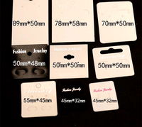 Carte de présentation personnalisée pour bijoux en gros, avec logo imprimé, pour boucles d'oreilles, colliers et accessoires – Emballage