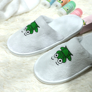 Eco Friendly personalizzato bambini Coral Fleece usa e getta Pvc Soleslippers bagno bambini pantofole bianche dell'hotel <span class=keywords><strong>con</strong></span> <span class=keywords><strong>elastico</strong></span> - Product Image 3