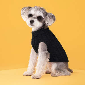 Vêtements d'hiver, nouvelle mode, pull en tricot torsadé uni pour chien, couleur bonbon - Product Image 6
