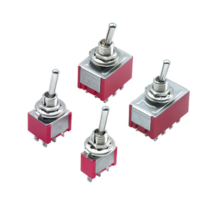 Miniatura 4PDT Interruptor de palanca de 12 pines Interruptor de encendido-encendido 5A 250V 2A Interruptores - Product Image 5