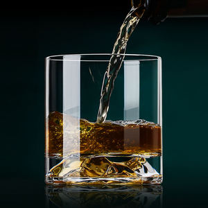 <span class=keywords><strong>Verre</strong></span> à shot personnalisé en cristal, design de luxe, pour vin/brandy/whisky, avec base épaisse motif Montagne enneigée, pour liqueur et bière - Product Image 3